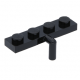 LEGO lapos elem 1x4 lefele néző karral, fekete (30043)